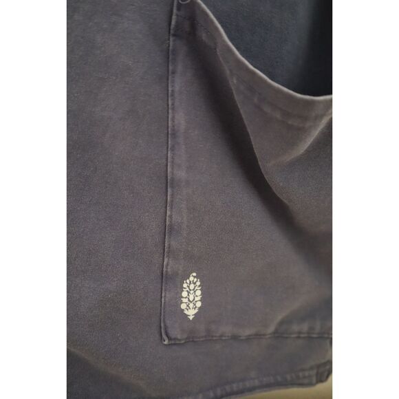 Free People Movement OB1882045 Women Sz XL Blue Indigo Hot Shot Tee Romper - Picture 3 of 5